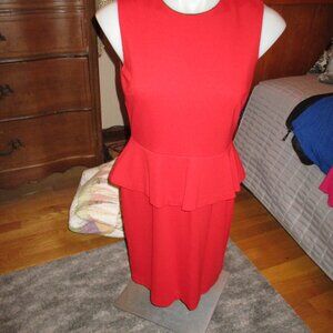 VINCENT CFCAMUTO RED SLEEVELESS DRESS SZ 6 WORN ONCE